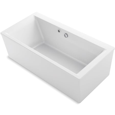 Kohler Stargaze 72" Free Standing Soaking Tub with Center Drain and Bask Heated Surface Technology White