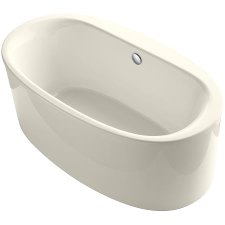 Kohler Sunstruck 66" Free Standing Bath Tub with Straight Shroud, Lumbar Support, and Center Drain Biscuit