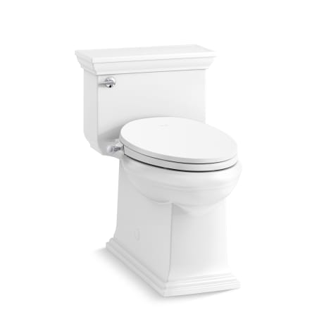 Kohler Memoirs One-Piece Compact Elongated Comfort Height Toilet with Skirted Trapway - Includes PureWash M300 Elongated Manual Bidet Seat White