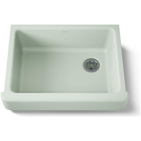 Kohler Whitehaven 29-1/2" Self-Trimming Farmhouse Single Basin Enameled Cast Iron Kitchen Sink Aspen Green