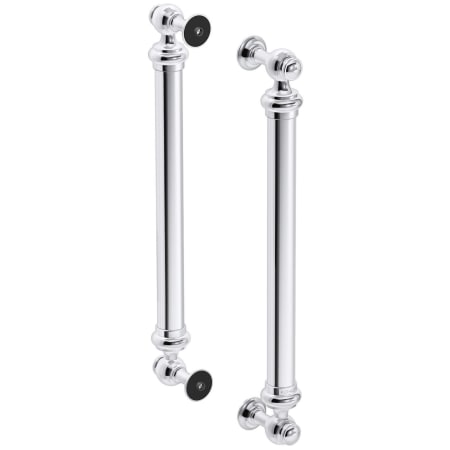 Kohler Artifacts 16-7/16" Back-to-Back Shower Door Handles Polished Chrome