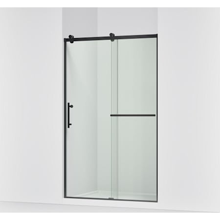 Kohler Rely 77" Sliding Shower Door with 3/8" Thick Glass Matte Black
