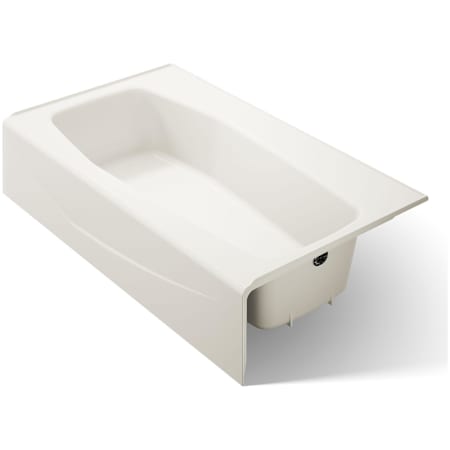 Kohler Villager Collection 60" Three Wall Alcove Bath Tub with Extra 4" Ledge and Right Hand Drain Biscuit