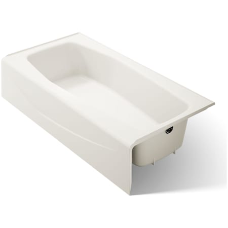 Kohler Villager Collection 60" Cast Iron Soaking Bathtub for Three Wall Alcove Installations with Right Hand Drain Biscuit