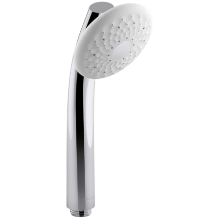 Kohler Exhale 1.5 GPM Round Multi Function Rain Hand Shower with Silicone Sprayface and Katalyst Technology Polished Chrome
