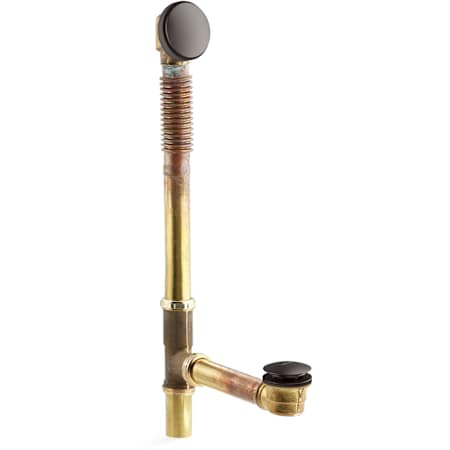 Kohler Clearflo 1-1/2" Toe Tap Tub Drain Kit - with Overflow Brushed Graphite