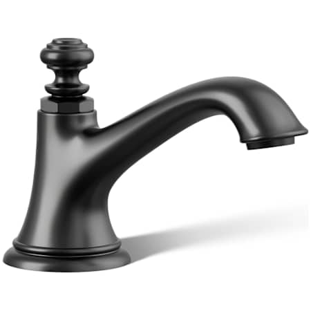 Kohler Artifacts 1.2 GPM Widespread Bathroom Faucet with Clicker Drain Assembly Matte Black