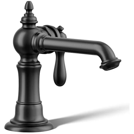 Kohler Artifacts 1.2 GPM Single Hole Bathroom Faucet with Pop-Up Drain Assembly Matte Black