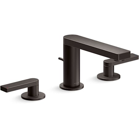 Kohler Composed Widespread Bathroom Faucet with Lever Handles - Pop Up Included Brushed Graphite