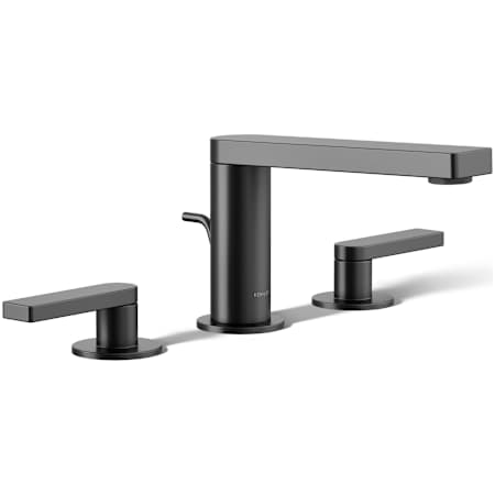 Kohler Composed Widespread Bathroom Faucet with Lever Handles - Pop Up Included Matte Black