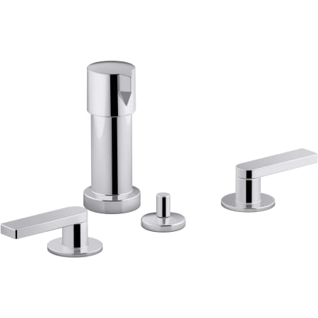 Kohler Composed Bidet Faucet with Lever Handles Polished Chrome