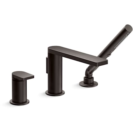 Kohler Composed Deck Mounted Roman Tub Filler with Built-In Diverter - Includes Hand Shower Brushed Graphite