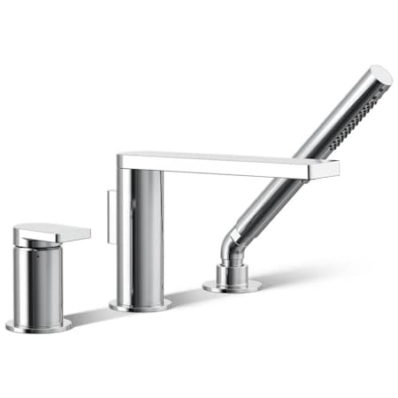Kohler Composed Deck Mounted Roman Tub Filler with Built-In Diverter - Includes Hand Shower Polished Chrome