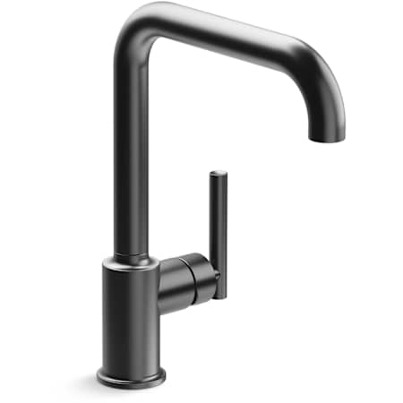 Kohler Purist 1.8 GPM Single Hole Kitchen Faucet Brushed Graphite
