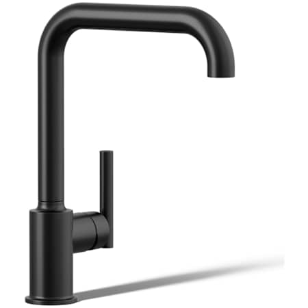 Kohler Purist 1.8 GPM Single Hole Kitchen Faucet Matte Black