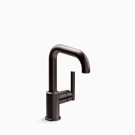 Kohler Purist 1.8 GPM Single Hole Bar Sink Faucet Brushed Graphite
