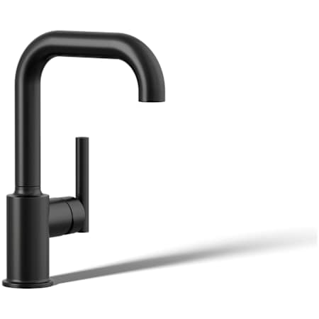 Kohler Purist 1.8 GPM Single Hole Bar Sink Faucet Matte Black
