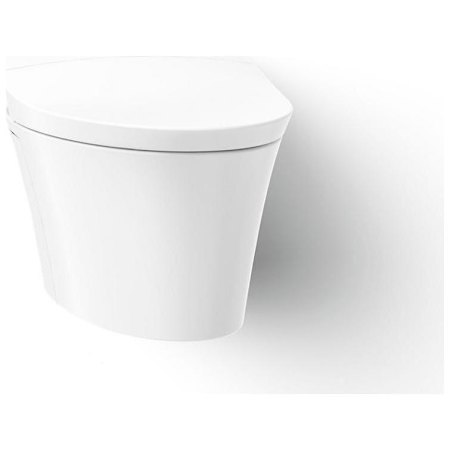 Kohler Veil Elongated Wall Hung Toilet with Actuator Plate - Less In-Wall Plate White