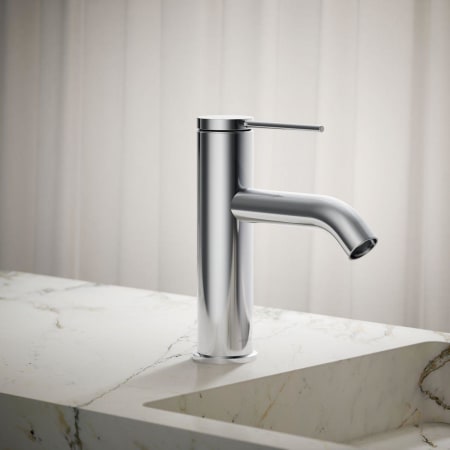 Kohler Waschbeckenarmatur In Gebürstetem Nickel – Einhebelmischer Mit Temperaturspeicher – Auslaufreichweite 129mm, 4,5 L/min
