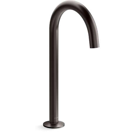 Kohler Components 1.2 GPM Vessel Widespread Bathroom Faucet with Tube Design Spout and Drain Assembly- Less Handles Brushed Graphite