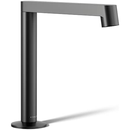 Kohler Components 1.2 GPM Widespread Bathroom Faucet with Drain Assembly and Row Design Spout - Less Handles Matte Black