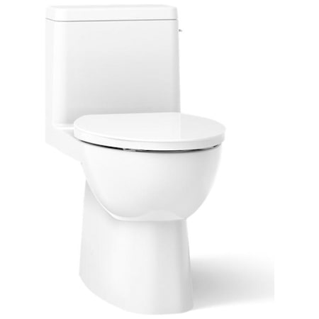 Kohler Reach Comfort Height One-Piece Elongated Toilet with Skirted Trapway White