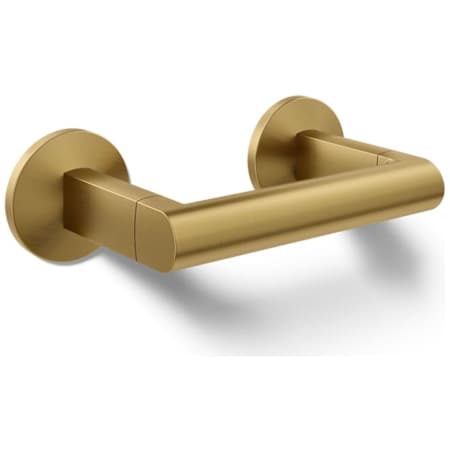 Kohler Components Wall Mounted Pivoting Toilet Paper Holder Vibrant Brushed Moderne Brass