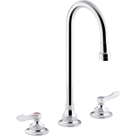 Kohler Triton Bowe 0.5 GPM Widespread Bathroom Faucet with Lever Handles Polished Chrome