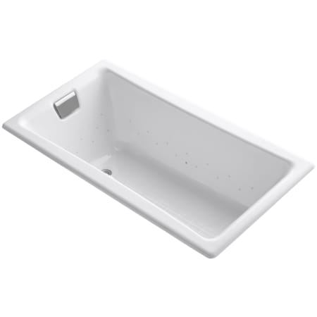 Kohler Tea-For-Two 60" Drop In Cast Iron Air Tub with Reversible Drain and Overflow White