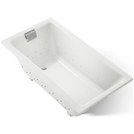 Kohler Tea-For-Two 60" Drop In Cast Iron Air Tub with Reversible Drain and Overflow Dune