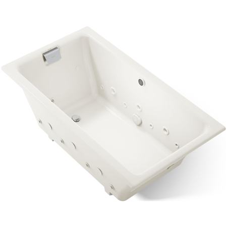 Kohler Tea-for-Two Collection 66" Undermount or Drop In Effervescence Bath Tub with Reversible Drain Biscuit