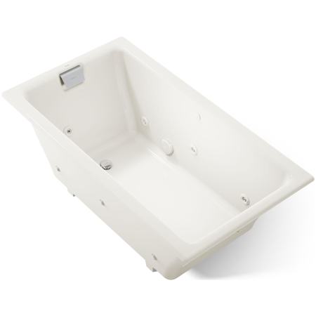 Kohler Tea-For-Two 66" Drop In, Undermount Acrylic Experience Tub with Reversible Drain, Overflow, and Custom Pump Location Biscuit
