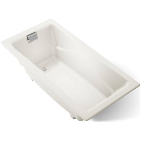 Kohler Tea-For-Two 72" Drop In Cast Iron Soaking Tub with Reversible Drain Biscuit