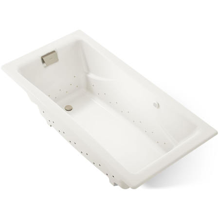 Kohler Tea-For-Two 72" Drop In Cast Iron Air Tub with Reversible Drain and Overflow Biscuit