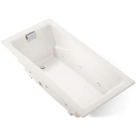 Kohler Tea-For-Two 72" Drop In, Undermount Cast Iron Experience Tub with Reversible Drain and Overflow Biscuit