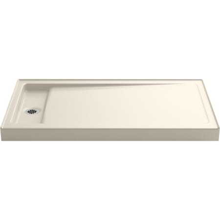 Kohler Bellwether 60" x 34" Rectangular Shower Base with Single Threshold and Left Drain Almond