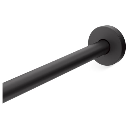 Kohler Expanse 60" - 72" Adjustable Curved Shower Rod with Traditional Design Matte Black