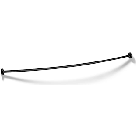 Kohler Expanse 60" - 72" Adjustable Curved Shower Rod with Contemporary Design Matte Black