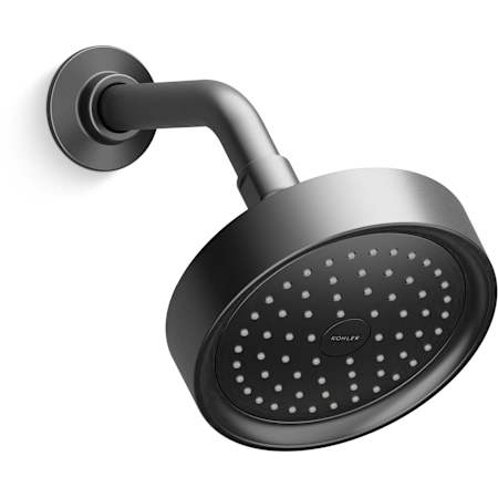 Kohler Purist 2.5 GPM Single Function Shower Head with MasterClean and Katalyst Air-Induction Spray Technology Brushed Graphite