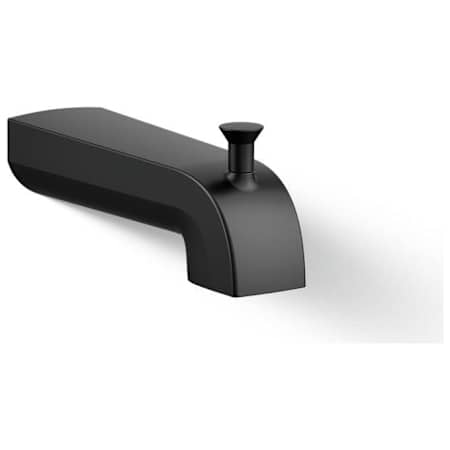 Kohler Pitch 6" Integrated Diverter Tub Spout Matte Black