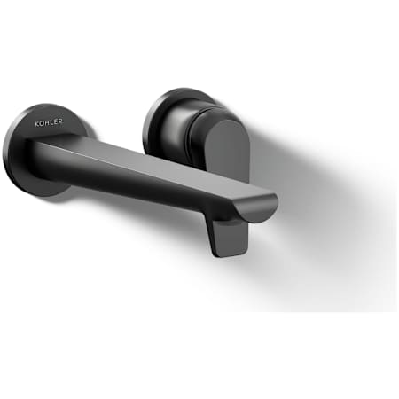 Kohler Avid 1.2 GPM Wall Mounted Mini-Widespread Bathroom Faucet Matte Black