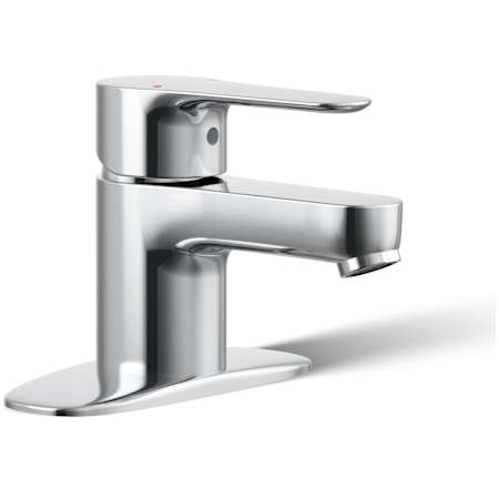 Kohler July Single Hole Bathroom Faucet with WaterSense Technology - Free Metal Pop-Up Drain Assembly with purchase Polished Chrome
