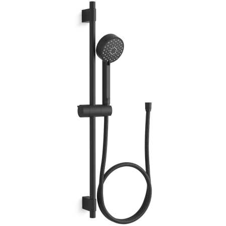 Kohler Awaken 2.5 GPM Multi Function Hand Shower Package with MasterClean Sprayface - Includes Slide Bar and Hose Matte Black