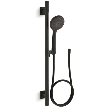 Kohler Awaken 2.5 GPM Multi Function Hand Shower Package with MasterClean Sprayface - Includes Slide Bar, Hose, and Wall Supply Oil-Rubbed Bronze