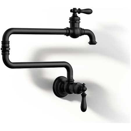 Kohler Artifacts 3.2 GPM Wall Mounted Single Hole Pot Filler Matte Black