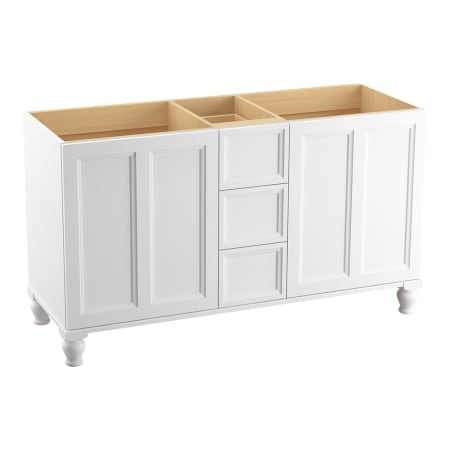 Kohler Damask 60" Vanity Cabinet Only - Free Standing Installation Type Linen White