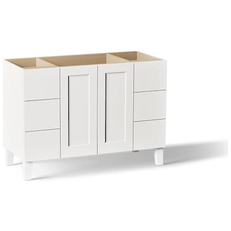 Kohler Poplin 48" Vanity Cabinet Only - Free Standing Installation Type Linen White
