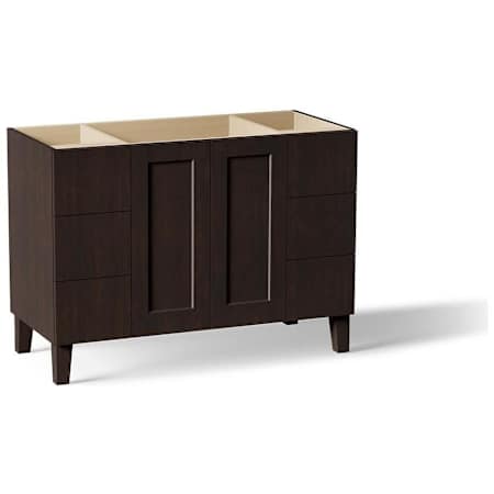 Kohler Poplin 48" Vanity Cabinet Only - Free Standing Installation Type Claret Suede