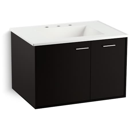 Kohler Jute 30" Vanity Cabinet Only - Wall Mounted / Floating Installation Type Batiste Black