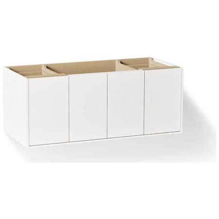 Kohler Jute 48" Vanity Cabinet Only - Wall Mounted / Floating Installation Type Linen White